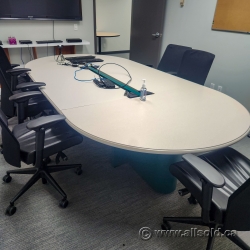 120" x 60" Off White Boardroom Table